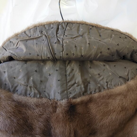 Autumn Chestnut Mink Stole- Size Free - Picture 5 of 6